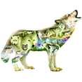 thumbnail image 2 of SUNSOUT INC - Meadow Wolf - 750 pc Special Shape Jigsaw Puzzle by Artist: Giordano Studios - Finished Size 27" x 35" - MPN# 96038, 2 of 5