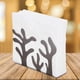 thumbnail image 2 of Dispensador de pañuelos con forma de plantas de acero inoxidable, estante para servilletas, estante de papel para mesa, 2 of 10