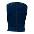 thumbnail image 5 of AKEGAMN New Dark Denim Tank Top with Buckle Shoulder Straps, Blue S-XL, 5 of 5