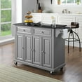 thumbnail image 6 of Crosley Furniture Wood Granite Top Kitchen Cart in Gray/Black, 6 of 6