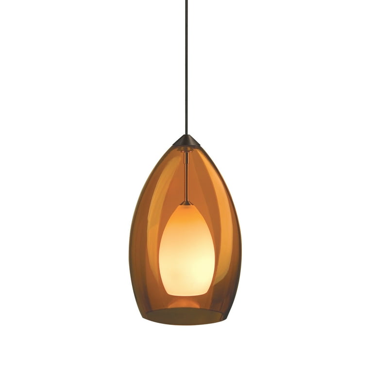 Tech Lighting 700MOFIRA Monorail Fire Translucent Amber Murano