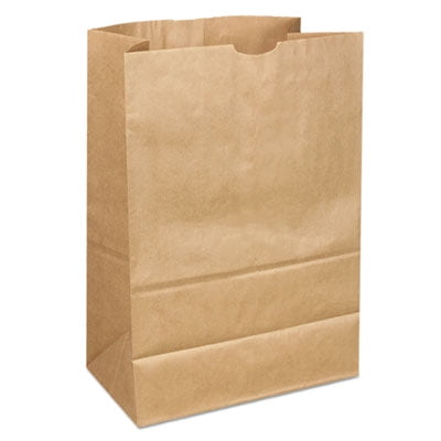 35lb Kraft General Supply GB12NP1M #12 Paper Grocery Bag Standard 7 1/16 X 4 