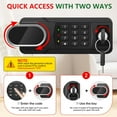 thumbnail image 6 of 1.3 Cubic Feet Fireproof Small Safe Box with Digital Keypad, Spare Keys, and Removable Shelf Bestseling, 6 of 6