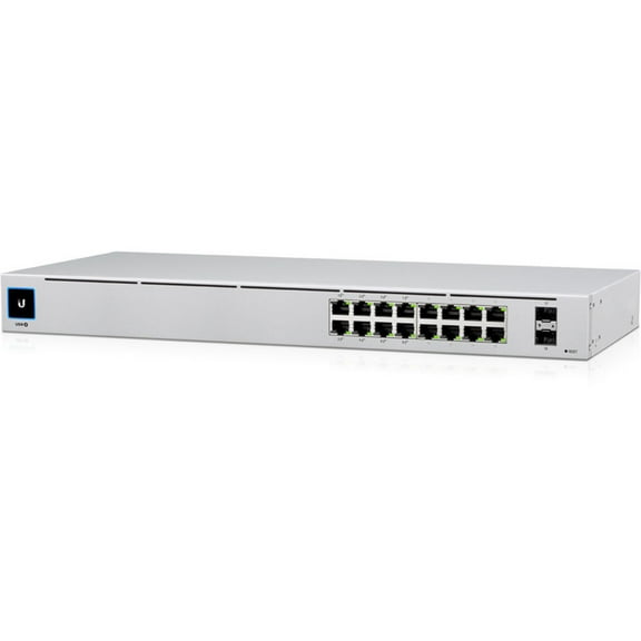 Ubiquiti Networks UniFi USW-16-POE Gen2 Configurable 16-Port Gigabit PoE Ethernet Switch with SFP