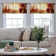 thumbnail image 5 of LALILO Kitchen Curtain Valance Vineyard Sunset Wine Vineyard Rod Pocket Window Curtain 52"x 18" Set of 2, 5 of 7