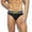 Black, variant on Men's Solid Color Quick Dry Swim Briefs, Low Rise Drawstring Moisture Wicking Athletic Beach Underwear