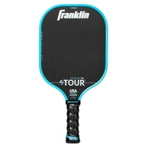 Franklin Sports Pro Pickleball Paddles - FS Tour Series Carbon Fiber Pickleball Paddles - Official USA Pickleball (USAPA) Approved Paddles - Tempo Pro Player Paddle - 14mm Polymer Core - Blue