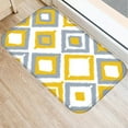 thumbnail image 4 of Modern Kitchen Mat Bedroom Entrance Doormat Yellow Geometric Pattern Home Floor Decor Living Room Carpet Bathroom Non-Slip Rug, 4 of 6