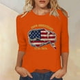 thumbnail image 2 of ZJXFGS Womens T Shirt,Fall Work Clothes 2026 Cute Crewneck Basic Business Tees Blouses Fashion Clothing Outfits Going Out Blouse Beach Vacation Trendy Orange M, 2 of 4