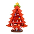 thumbnail image 2 of Ounissouiy de decoración de árbol de Navidad adorno de muñeca escritorio centro de decoración Metal artesanía granja decorativa Kits de decoración para fiestas Rojo L, 2 of 6
