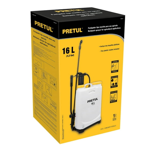 Fumigador De Mochila Bomba Para Fumigar 16 Lts Pretul pretul fum 16p Walmart en linea