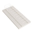 thumbnail image 1 of Estante expositor de azulejos de escritorio con 10 ranuras para tarjetas. Organizador de azulejos versátil. Soporte de vidrio para salas de exposición Blanco leche, 1 of 8