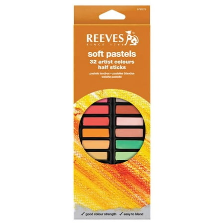 Reeves 8790275 32 Color Soft Pastel Set - Half Sticks