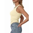 thumbnail image 4 of Women's Crew Neck Tank Tops Breathable Slim Fit Sleeveless Design Trendy Going Out Tops, 4 of 4