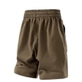 thumbnail image 4 of successthop Soccer Shorts Men Rayon Knee Length Sweatpant Shorts Drawstring Elastic Waist Bottoms Quick Dry Beachwear 3XL, 4 of 4