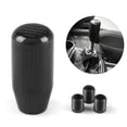 thumbnail image 5 of Style Universal Carbon Fiber Manual Gear Shift Knob With 3 Adapter For Most Car Decorations Classic Cylindrical, 5 of 5