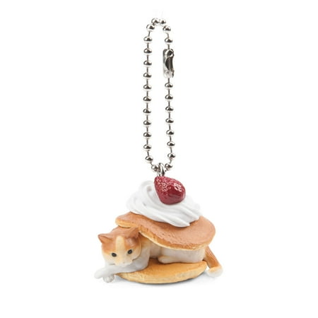  Cat  Cafe  5 Series  Strawberry Shortcake Figure Keychain 