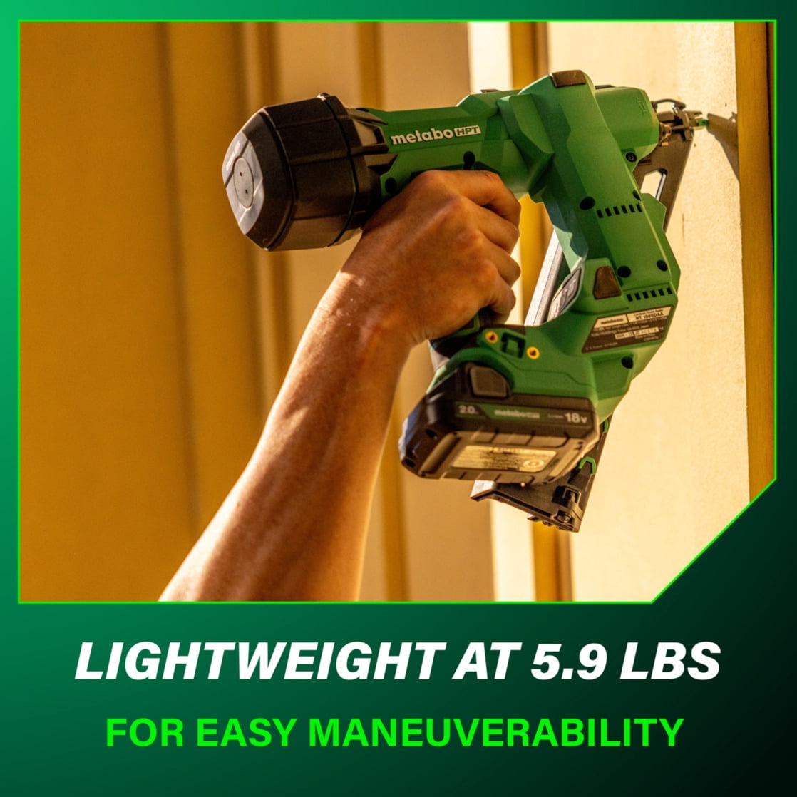 Metabo HPT 18V Cordless Finish Nailer Kit, 15-Ga, NT1865DAA