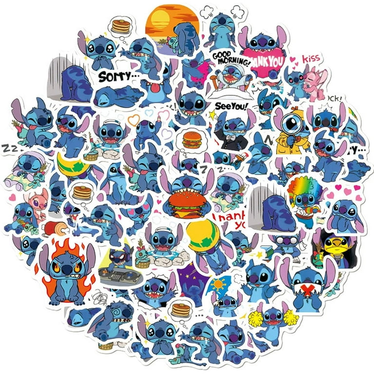 Lilo & Stitch Laptop Stickers, Waterproof Cartoon Stickers for