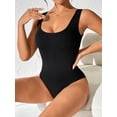 thumbnail image 5 of LNFINTDO Women's Bodysuits Tank Tops Sexy Knit Sleeveless Bodysuit for Women, 5 of 7