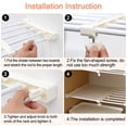 thumbnail image 1 of Adjustable Telescopic Storage Rack Cupboard Wardrobe Closet Divider Partition Shelf, Easy Installation, PP Material Prevents Items From Falling Off, Strong Load Capacity, 1 of 7
