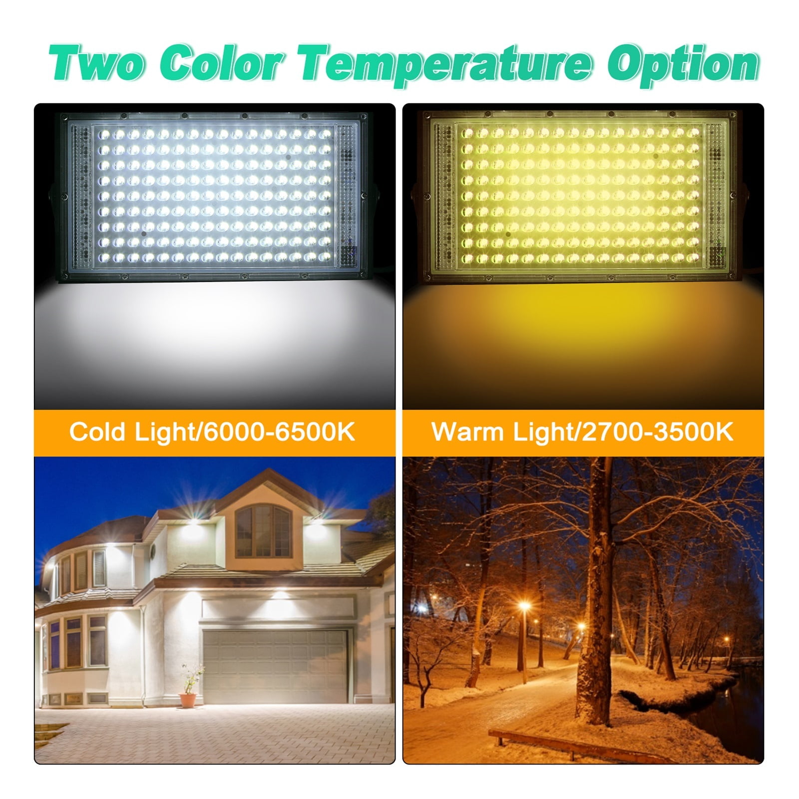 Flood Light 50w 100w 150w Led Exterior Lighting Outdoor Led Projector Reflector Lamp Spotlight Waterproof Street Lamp ,Easy to Install