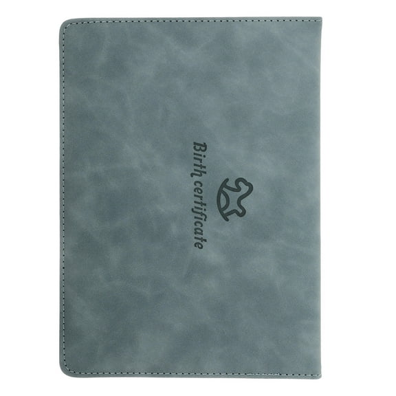 Raindrops Family Birth Certificate Holder Leather Multi 1Set For Easy Access