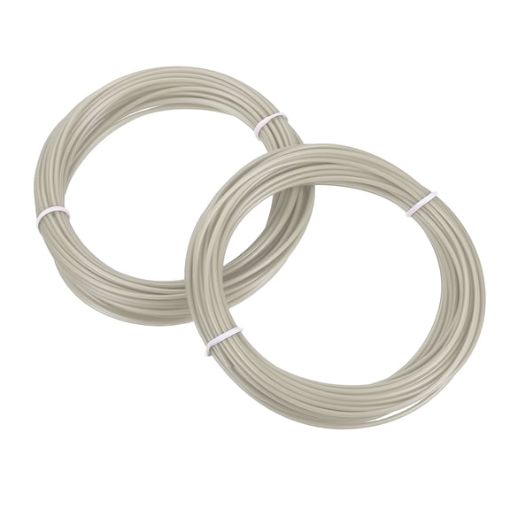 Uxcell 2 Pcs 3D Pen Filament, 1.75mm Dia 33ft Length PLA 3D Printing Pen Filament Refills for 1.75mm 3D Printing Pen, Grey