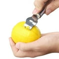 thumbnail image 4 of Justharion Stainless Steel Fruit Peelers Handheld Anti-rust Reusable Replacement Washable Household Drink Shop Lemon Grater Slicer, 4 of 6