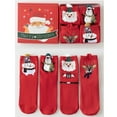 thumbnail image 1 of Christmas Socks Gift Set 4 Pairs Of Festive Patterned Comfortable Cotton Socks Unisex Gift, 1 of 3