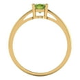 thumbnail image 4 of Clara Pucci 14K Yellow Gold 1ct Peridot Solitaire Ring for Women, 4 of 7