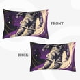 thumbnail image 2 of Naloa Astronaut Floating purple Space Pillowcase, Throw Pillowcase, Wrinkle-Free, Stain-Resistant with Hidden Zipper for Bedroom Sofa-14"x20", 2 of 6