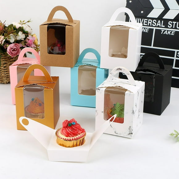 Koszal Boîte de Rangement en Papier pour Cupcakes Mousse 1 Position