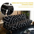 thumbnail image 3 of YOPTOP New Armless Futon Cover Stretch Folding Sofa Bed Slipcover Polyester Elastic Fabric All-Inclusive Cover Furniture Protector,05black, 3 of 9