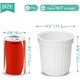 thumbnail image 3 of Elf - Macetero de riego para hierbas, color blanco, juego de 6 maceteros de almacenamiento de agua con riego automático para uso interior y exterior, 3 of 4