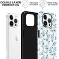 thumbnail image 2 of Blue Hydrangea Flower Case for iPhone 14 Pro 6.1'', Lovely Floral Pattern Print Design Funda Aesthetic Trendy Slim Fit Soft TPU Silicone Shockproof Protective Cover for Women Girls, 2 of 5