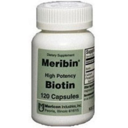 Meribin Suractivé Biotine 5mg Supplément Capsules - 120 Ea