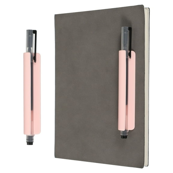 Uxcell Adhesive Pencil Holders, 105mm Long Universal Pencil Clip Silicone Pen Holder Office Pen Organizer for Desk Wall Clipboard Notebook Tablet Case Stylus, Pink