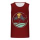 thumbnail image 4 of Mens Camisetas de Verano Casual sin Mangas de Impresión Suéter Cuello Redondo Deportes Superior, Poliéster, 4 of 4