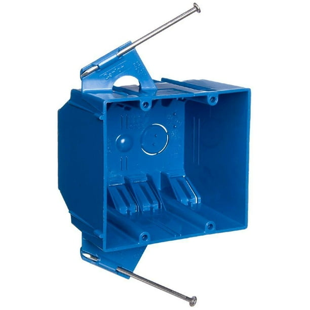 5 Pack Carlon 2Gang 32 cu. in. Blue PVC New Work Electrical Switch and