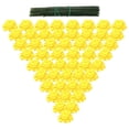 thumbnail image 2 of Yellow Simulation Marigold Set of Small Lilac Carnation DIY Festival Ghost Festival Halloween Buddhist Supplies Decorative Flowers, 2 of 5