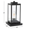 thumbnail image 3 of SAFAVIEH Rinnah 12 in. Modern Black Steel Table Lamp with Black Shade, 3 of 5