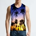 thumbnail image 3 of Njoeus Mens Beach Tank Top Summer 3D Graphic Quick Dry Sleeveless Tee Mens Shirts Gym Workout Tanks Undershirt Hawaii Beach Vacation （S-35XL）, 3 of 6