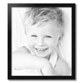 thumbnail image 2 of ArtToFrames 22" x 25" Satin Black Double Step Lip Picture Frame, 22x25 inch Black Wood Poster Frame (WOM-1418), 2 of 7
