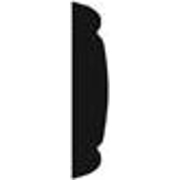 Cowles Side Molding T3202C Styleguard; Universal; Bold Line; Black/Chrome; PVC Plastic; 1-1/8 Inch Width x 7 Foot Length; 2 Piece