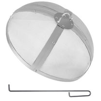 VEVOR 27" Round Firepit Spark Screen Cover Lid Stainless Steel Wood Burning
