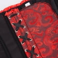 thumbnail image 5 of Corset Top Bustiers for Women Lace Up Ovebust Victorian Corset Plus Size Vintage Corsets Black Red 7XL, 5 of 5