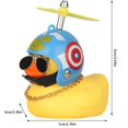 thumbnail image 4 of Adorable Patito amarillo Decoración de motocicletas Modelo de pato Patito de juguete Hélice Decoración de bicicletas Accesorios decorativos para automóviles Molino de viento Pato de vinilo de caucho, 4 of 4