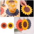 thumbnail image 4 of OULII 2Pack Sunflower Design Placemats TPE Heat Resistant Anti Slip Table Mats for General Users, 4 of 8