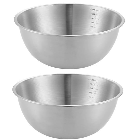 Tazones for mezclar de acero inoxidable, tazón medidor for hornear, tazón de sopa de Ramen coreano, bandeja de ensalada de Metal